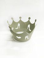HUAL Cupcake Wrappers 50 Filigree Artistic Bake Cake Paper Cups High-heeled Shoes Lace Laser Cut Liner Baking... N3