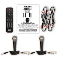 Acoustic Audio AAT1000 Tower 5.1 Speaker System with 2 Mics and Powered Subwoofer N2