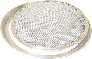 Allied Metal CCPPS8X2 Pizza Pan with Removable Screen Bottom, Tapered Design, 8 by 2-Inch