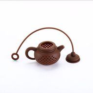 LEASEN Silicone Tea Leaf Filter Tea Infuser Tea Strainer-Mini Teapot Shaped Tea Filter N4