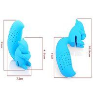 Honice Squirrel Tea Infuser Strainer Creative Cartoon Food Grade Silicone Cute Animal Tea Filter Bags Teaspoon... N6
