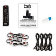 Acoustic Audio AA5104 Home Theater 5.1 Speaker System with USB Bluetooth and 4 Extension Cables