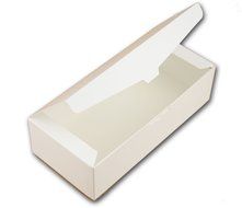 (36) White Candy Boxs One Pound 1 LB Heavy Quality Stock N2