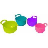 Gourmet Home Products 4-Piece Batter Bowl Set with Non-Skid Bottom (Lime) N3