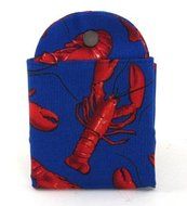 Tea Wallet with Red Lobster Pattern Made in the USA