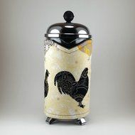 French Press Cozy, Cafetiere Cosy, 8 cup, Insulated Cozy, Handmade Coffee Accessory, Chicken, Rooster N3