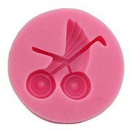 Let&#039;S Diy Baby Carriage Shape Chocolate Candy Jello 3D Silicone Mold Mould Cake Tools Bakeware Pastry Bar N2