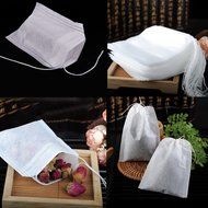 Tea Bag Holder Heat Seal Empty String Non-woven Teabags Filter Paper Herb Loose Tea Bag #100pcs #300pcs #500pcs... N2