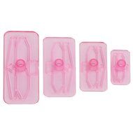 4pcs Bows Icing Cake Cupcake Fondant &amp; Gumpaste Decor Mould Embosser Cookie Cutter Baking DIY N2