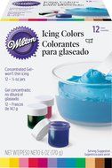 Wilton 601-5580 1/2-Ounce Certified-Kosher Icing Colors, Set of 12 N5