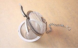 Edealing Stainless Mesh Ball Reusable Strainer Herbal Locking Tea Filter Infuser Spice M Size N2