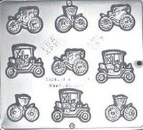 Antique Cars Small Chocolate Candy Mold 527