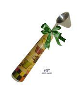 Coffee Scoop With Ceramic Handle - Bonus Coffee and Tea Recipes - Cone Shaped Scooper - Gift Boxed Kitchen Accessory... N2