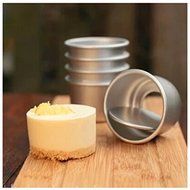 Astra shop Perfect Performance Aluminium Mini Round Chiffon Cake Pan, Set of 5 N4