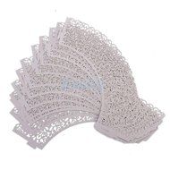 GCA Filigree Artistic Muffin Case Cupcake Paper Cup Liner Little Vine Lace Laser Cupcake Wrappers for Wedding... N2