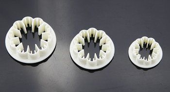 Set of 3pcs Fondant Carnation Cutter cake decorating fondant embossing tool