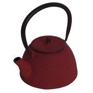 Nanbu Tekki Tetsubin Teapot Kettle w/ Stainless Steel Mesh Infuser Basket and Hand Made Pot Stand, DeepGreen N4