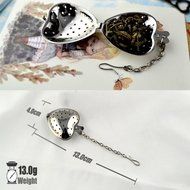GOOTRADES Stainless Steel Heart Shaped Tea Infuser Strainer Filter Herb Steeper Hook (pack of 2) N5