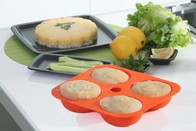 Silicone 4 Half-Sphere Round Mold - Premium Quality - Unique Food Grade, Durable, Attractive By Qvob N21