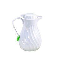 Tablecraft (542) 20 oz Plastic Swirl Decanter w/Thumb Press
