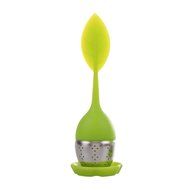 Tea Infuser Leaf Strainer Food Grade Silicone Bag Filter Diffuser With Stainless Steel Ball for Herbal Loose-Blue N6