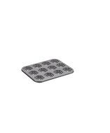 Cake Boss Novelty Nonstick Bakeware 12-Cup Star Molded Cookie Pan, Gray N5