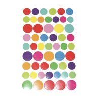 MuLuo 6pcs Circle Shape Carte Enfant Scrapbooking Point Index Sticker Sticker N2