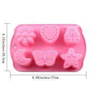 Candy Making Molds, 2PCS YYP [6 Cavity Insect and Moon Shape Mold] Silicone Candy Molds for Home Baking - Reusable... N4
