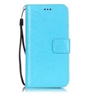 iPhone 7 Case,PHEZEN Embossed Flower Butterfly PU Leather iPhone 7 Wallet Case [Magnetic Closure] [Credit Card... N18