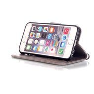 iPhone 7 Case,PHEZEN Embossed Flower Butterfly PU Leather iPhone 7 Wallet Case [Magnetic Closure] [Credit Card... N22