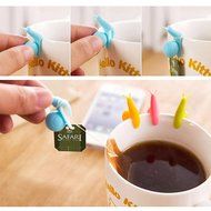 BoNaYuanDa 10 PCS Snail Shape Silicone Cup Mug Tea Bag Holders for Hanging Tea Bag,Wine Glass Marker Charms N4