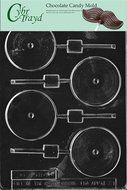 Cybrtrayd M019 Record Lolly Chocolate Candy Mold with Exclusive Cybrtrayd Copyrighted Chocolate Molding Instructions