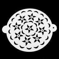 Dealglad 3pcs 8inch Cake Stencils Tiramisu Sugar Icing Template Strew Pad Duster Spray Printing Mold Decorating...