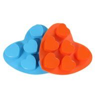 Candy Making Molds, 2PCS YYP [6 Cavity Mini Love Heart Shape Mold] Silicone Candy Molds for Home Baking - Reusable... N4