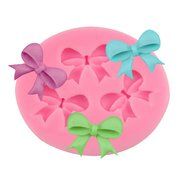 3PCS Bow Shape Silicone Fondant Cake Mold Home Kitchen Baking Sculpting &amp; Modeling Tools--Green N3