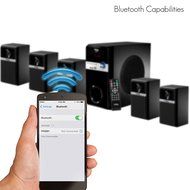 Frisby FS-5080BT 5.1 Surround Sound Home Theater Speakers System with Bluetooth USB/SD/AUX and Remote N4