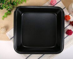 Meleg Otthon Professional Deep Dish 9 Inch Square Bread Cake Pans ,Heavy Duty Baking Pans Tray ,Square Bakeware... N11
