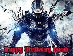 Halo 4 Image Photo Cake Topper Sheet Personalized Custom Customized Birthday Party - 1/4 Sheet - 76765