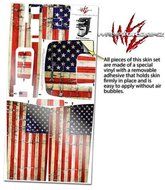Painted Faded and Cracked USA American Flag - Decal Style Vinyl Skin fits Keurig K10 Mini Plus Coffee Makers (... N3
