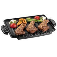 George Foreman GRP4EMB Black Evolve Grill with 2 Grill Plates, 1 Deep-Dish Bake Pan and 1 Cupcake and Muffin Pan... N4