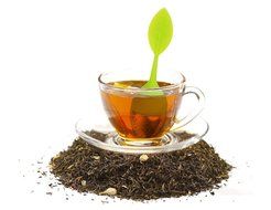 Loose Leaf Tea Infuser Strainers Filters. Silicone Micro Perforated Stainless Steel Ball Come with a Drip Tray... N6