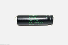 SPRAGUE ATOM 8uF 450V CAPACITOR FOR VINTAGE AMPLIFIER FENDER AMPEG TUBE AMP ,WHO#-MVOW382HRT1875