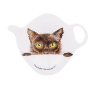 Ashdene Peeping Feline Tea Bag Holder 2.9 by 3-3/4-Inch 100-Percent Melamine
