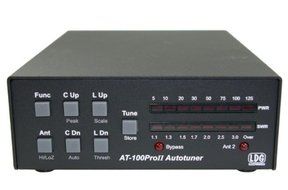 LDG Electronics AT-100PROII Automatic Antenna Tuner 1.8-54 MHz, 1-125 Watts, Updated features include an LED indicator...