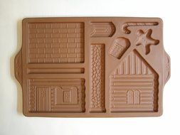 1997 Longaberger Pottery Gingerbread Holiday Home Mold N2