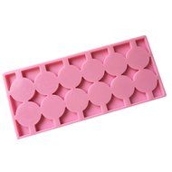 GoFriend 12-Capacity Round Silicone Lollipop Mold for Baking Chocolate, Hard Candy, Fondant Mould with Sticks,... N8