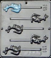 Kangaroo Lollipop Chocolate Candy Mold 252