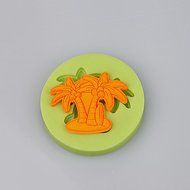 Y&amp;XL&amp;H Summer Beach Palm Tree Cupcake Decoration Silicone Fondant Mold Sugarcraft Tools Polymer Clay Chocolate...