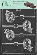 Cybrtrayd A149 Cat Lolly Animals Chocolate Candy Mold