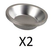 Fox Run Set 4 Single Serving Pie Pans 5" Apple Cherry Pumpkin Dessert (2-Pack)